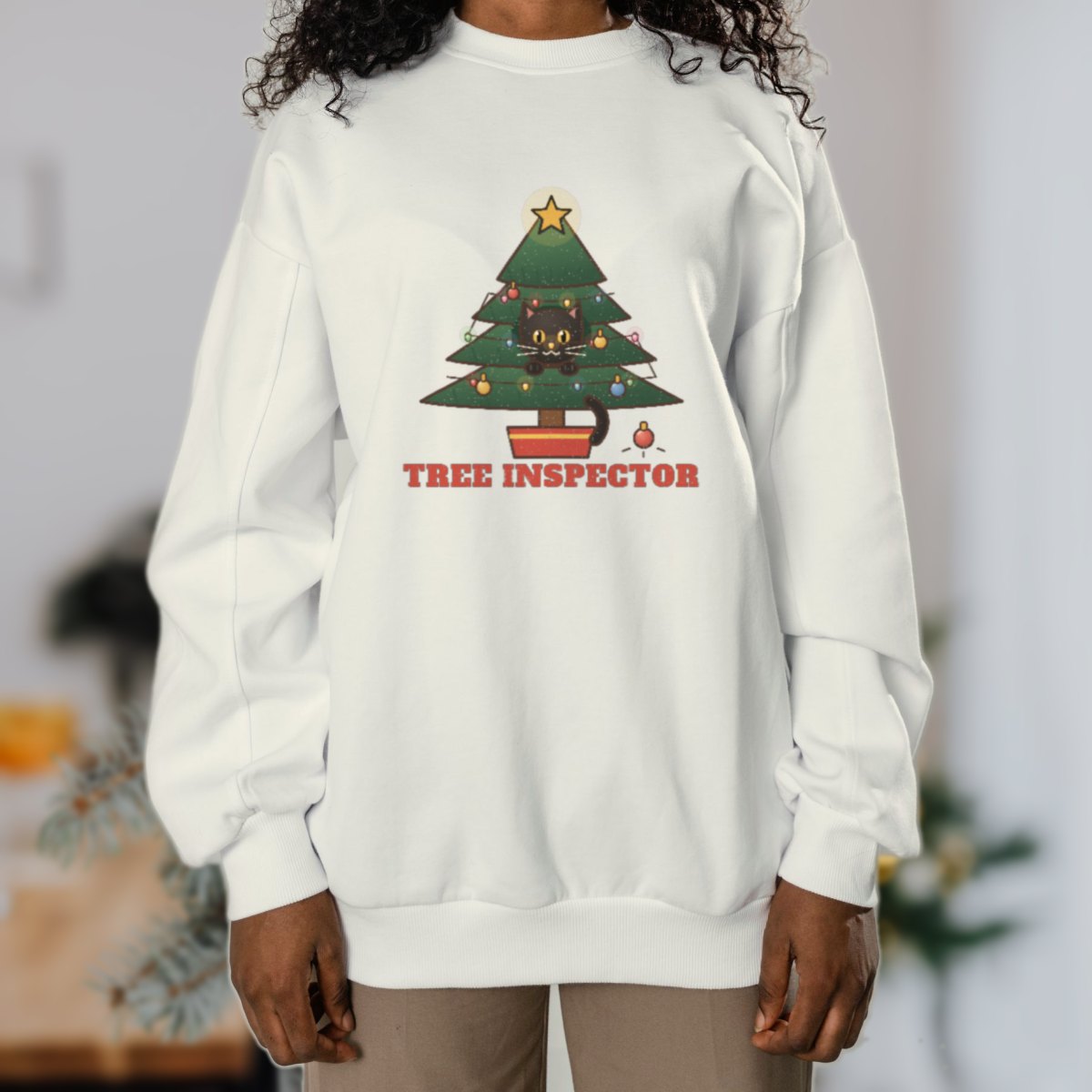 Tree Inspector Sweatshirt in white